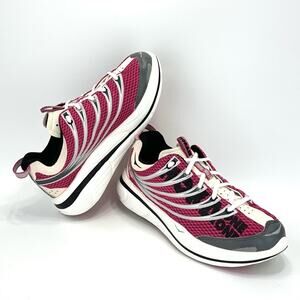 Hoka One One Kailua Tarmac Women Running Shoe/Sneaker Size 7 Pink/White Athletic